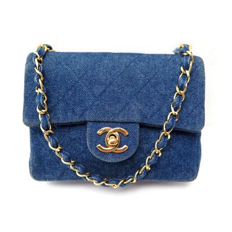 chanel mini denim bag|chanel denim bag vintage.